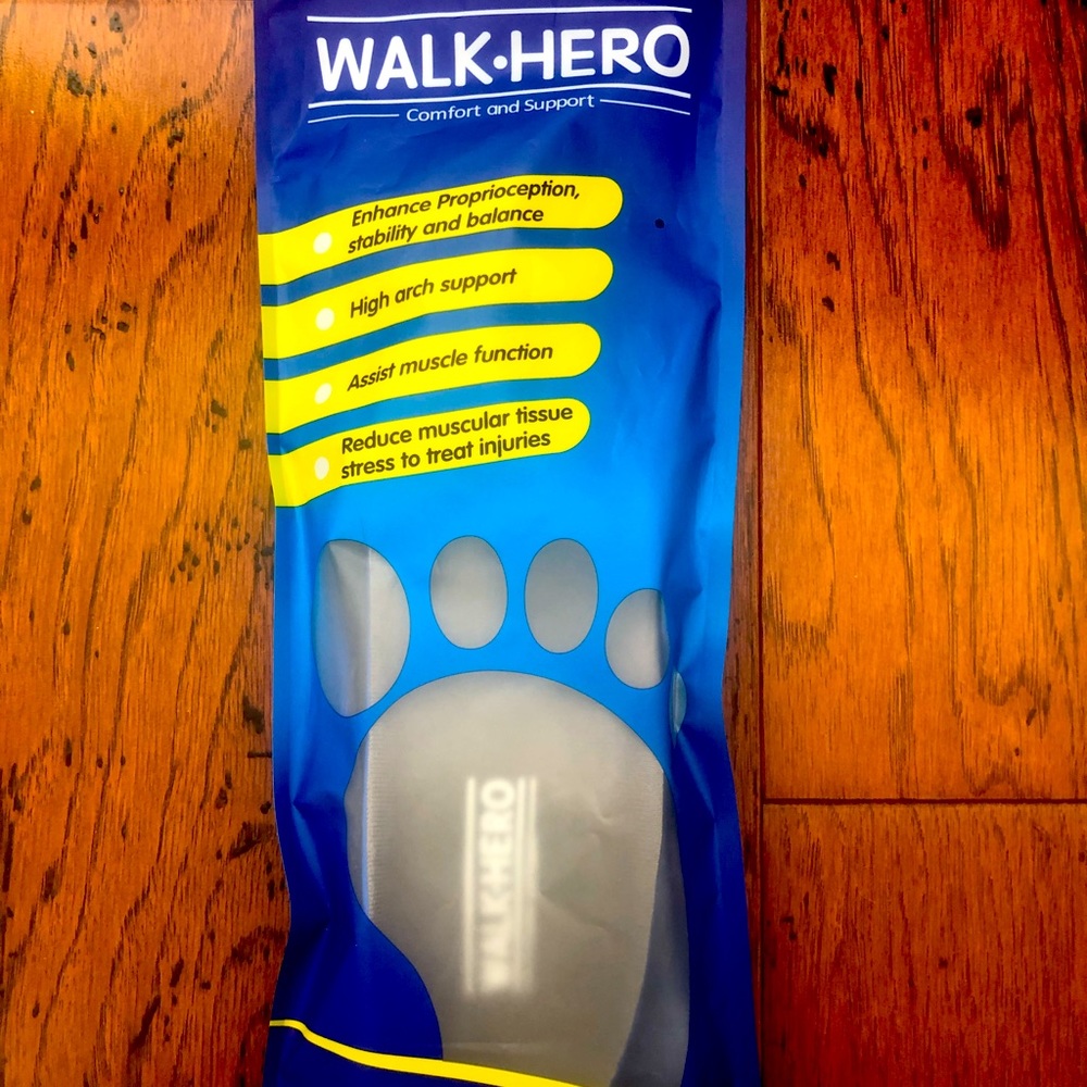 Walk Hero Feet Insoles Arch Support Inserts Mens 6-6.5/ Womens 8-8.5 (US)